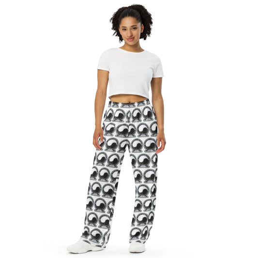 Jungdo lounging pants- All-over print unisex wide-leg pants