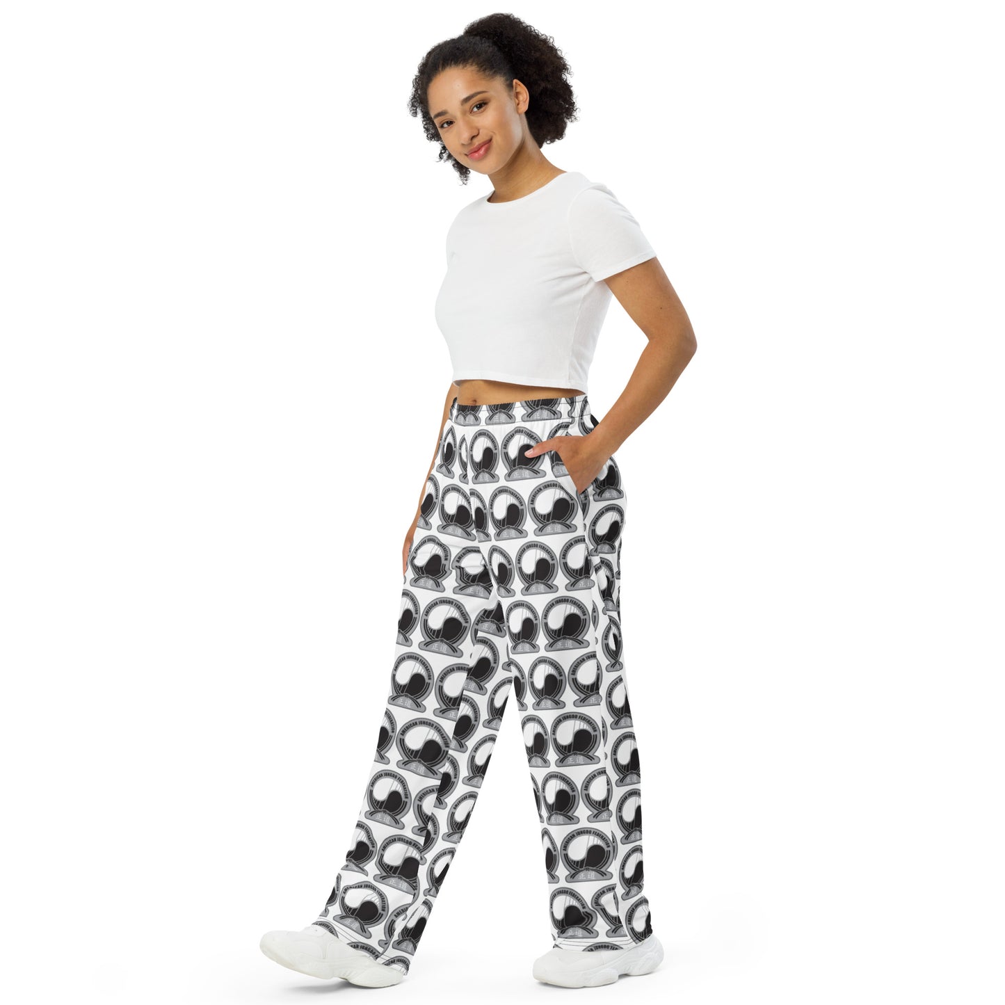 Jungdo lounging pants- All-over print unisex wide-leg pants